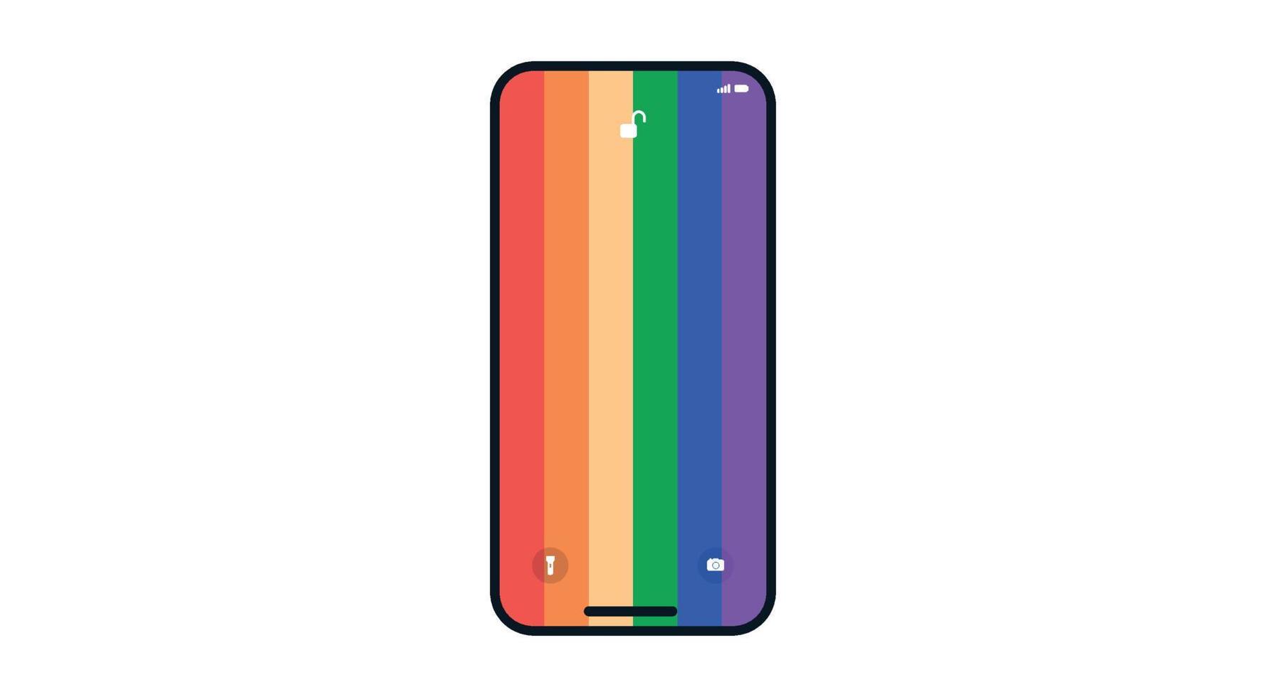 cores da bandeira da comunidade lgbt e transgênero amam ilustração vetorial plana. vetor