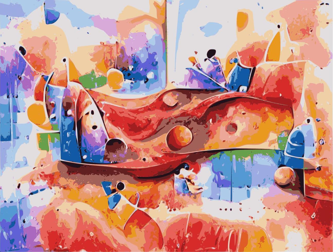 arte de ilustração digital de fundo aquarela abstrato vetor