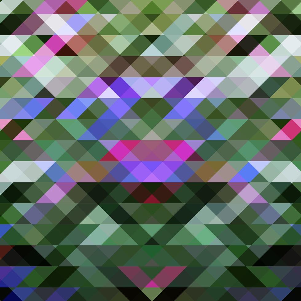 modelo vetorial com losangos com elementos verdes e roxos. fundo bonito com retângulos e quadrados. vetor