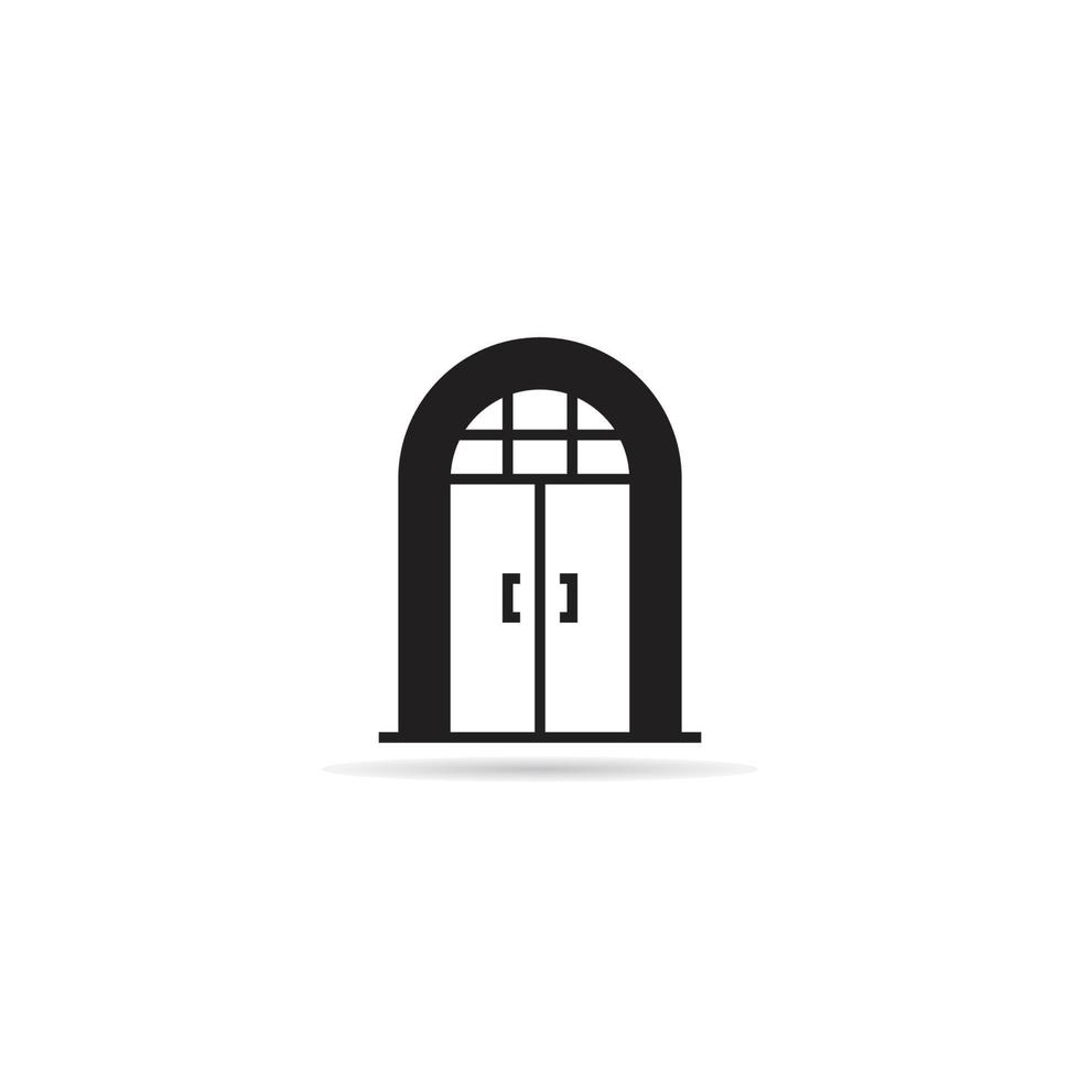 ilustração vetorial de ícone de porta em arco vetor