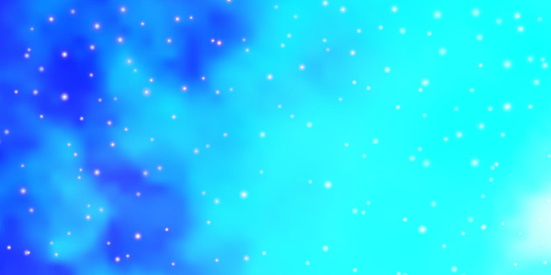 layout de vetor de luz azul com estrelas brilhantes.