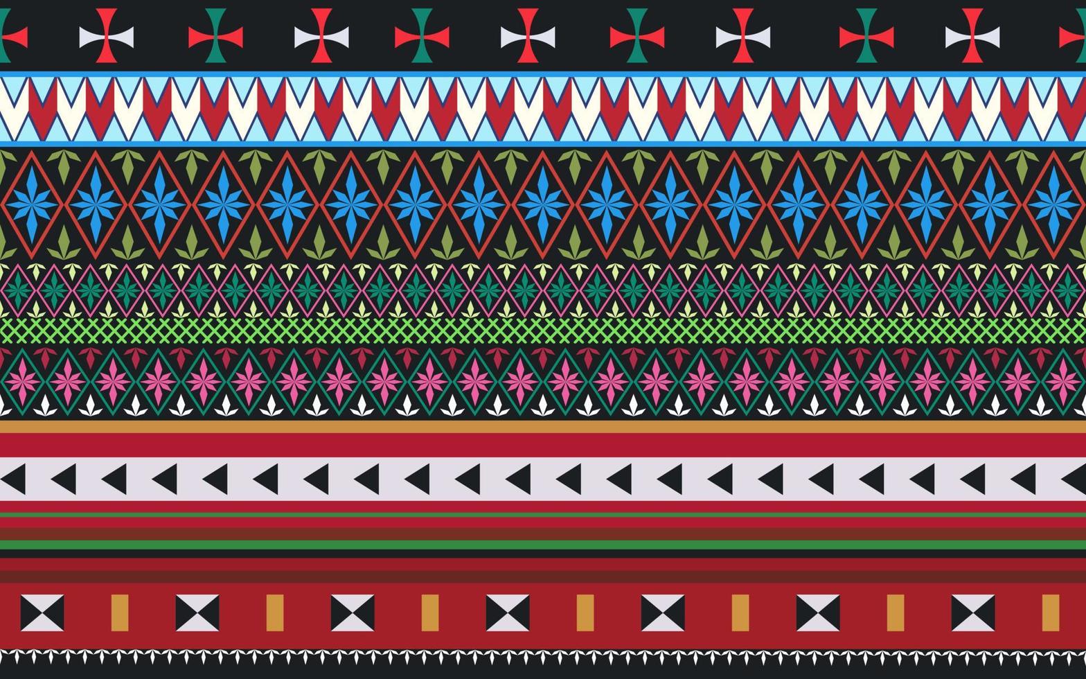 geométricas étnicas orientais, listras diagonais ikat, design tradicional de padrão sem emenda em ziguezague. padrão de tecido akha. padrão de tecido para camisa. vetor