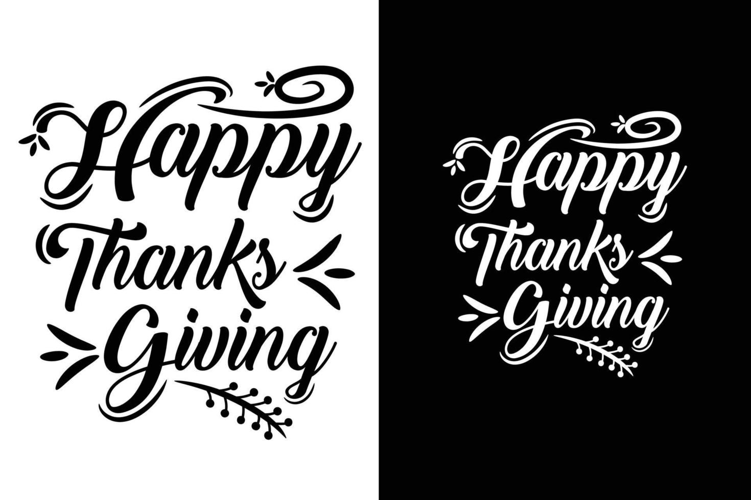 fundo de tipografia de letras desenhadas à mão do dia de ação de Graças. ilustração vetorial de caligrafia perfeita para design de tipo de férias e cartões de felicitações. vetor