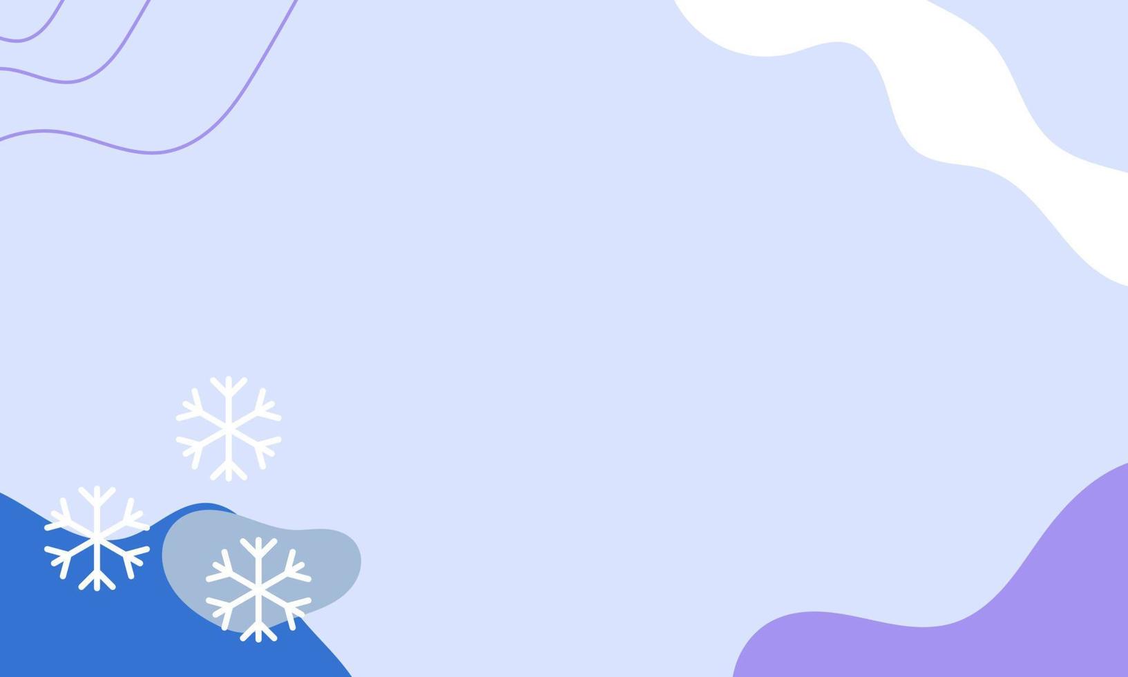 abstrato de inverno. fundo de inverno de formas orgânicas. ilustração de arte de inverno na moda com texto de espaço de cópia. vetor