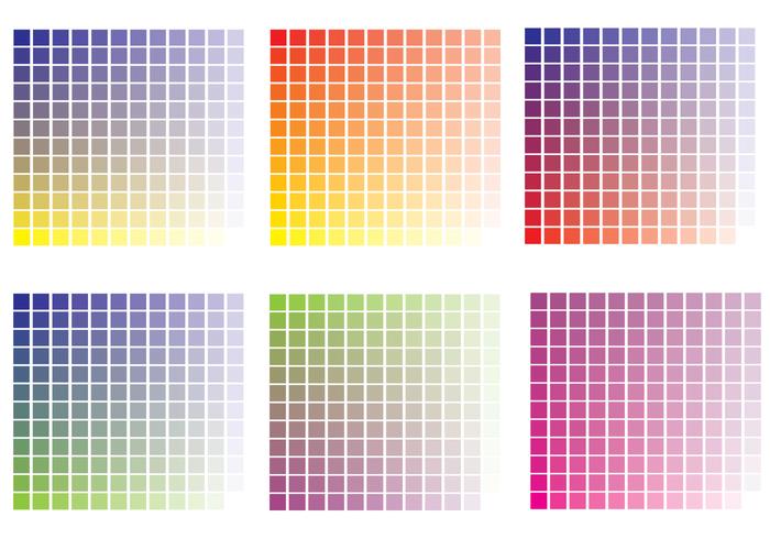 Vector de amostras de cores