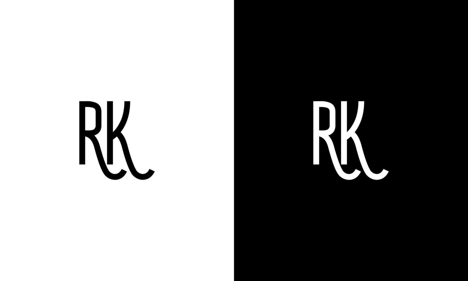 modelo grátis de logotipo de vetor carta rk vetor grátis