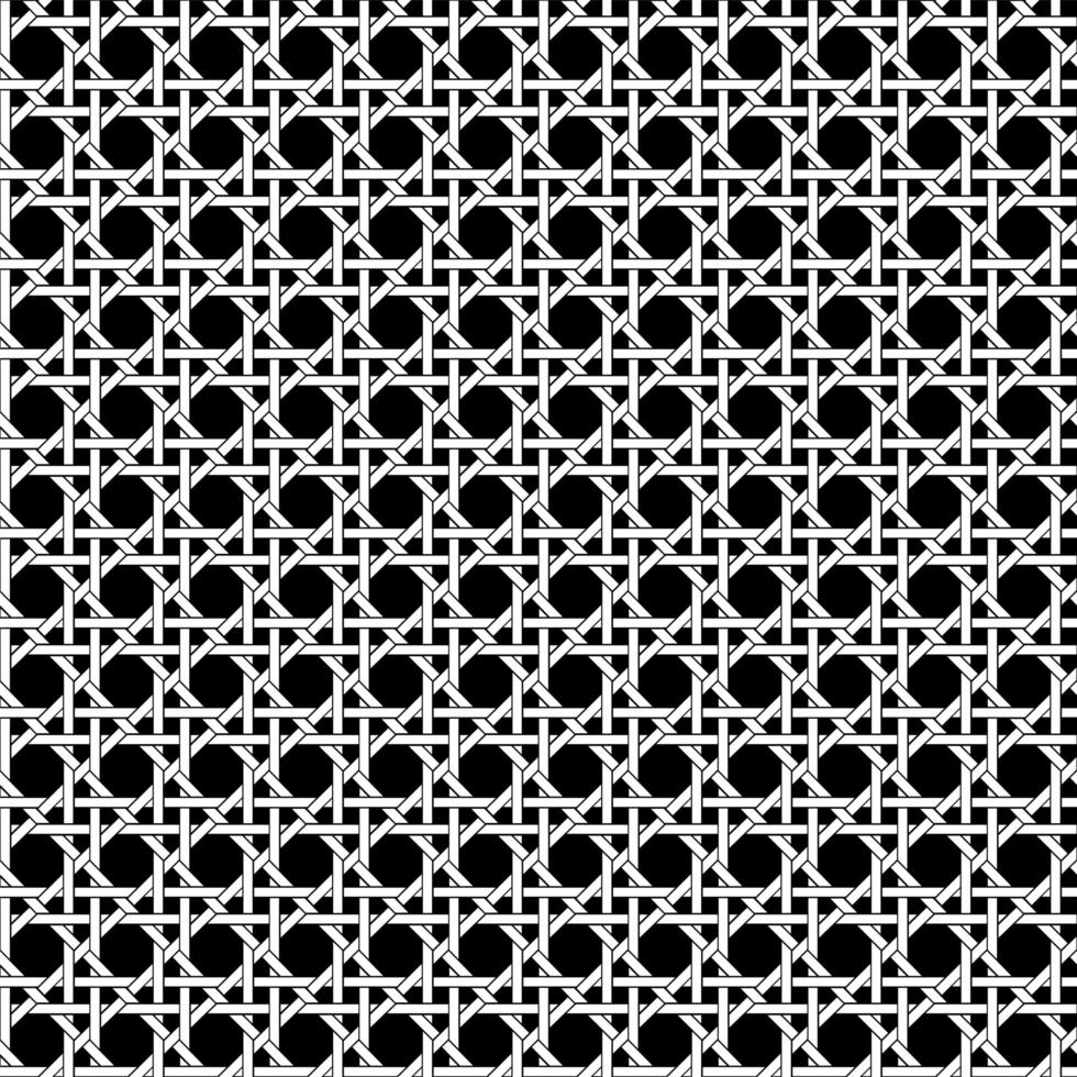 padrão de tecido de malha preto e branco sem costura vetor