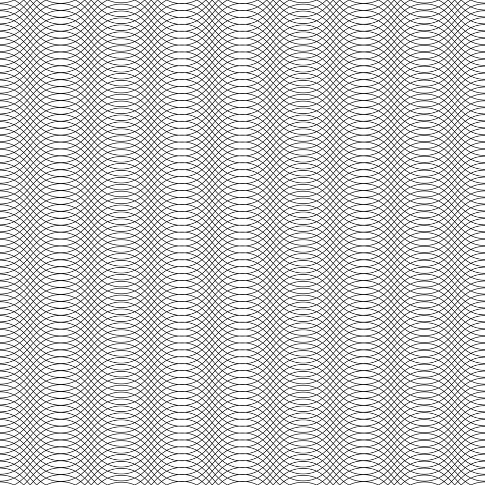 padrão de treliça branca de linhas onduladas sem costura vetor