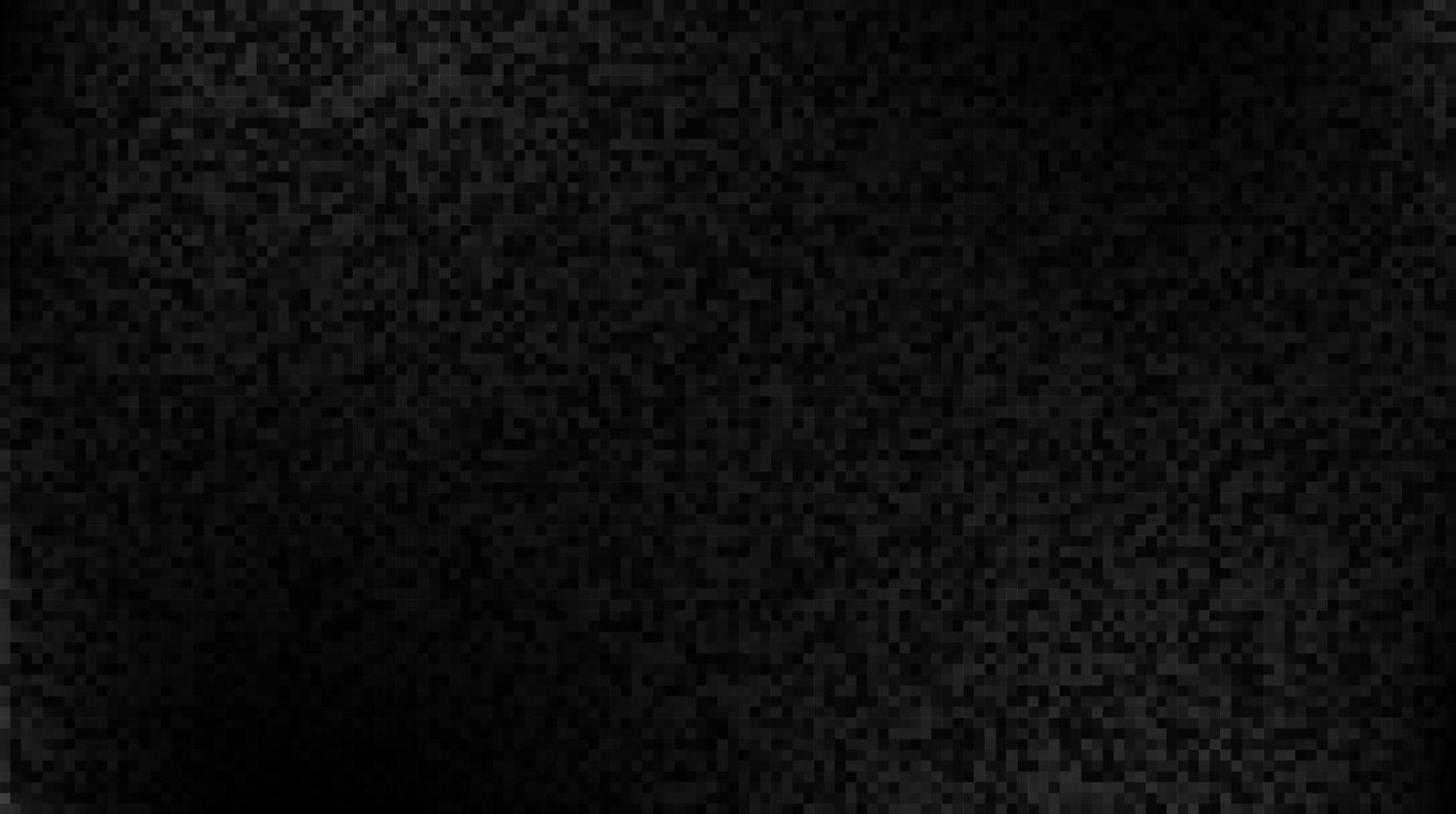 abstrato preto quadrados pequenos pixels padrão de mosaico fundo escuro e textura vetor