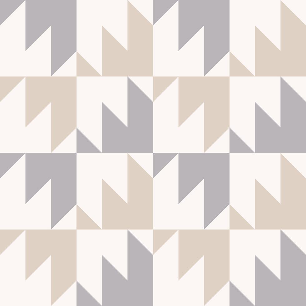 padrão geométrico abstrato. abstrato geométrico triangular em ziguezague em forma quadrada cor bege sem costura de fundo. uso para tecido, têxtil, elementos de decoração de interiores, embrulho. vetor
