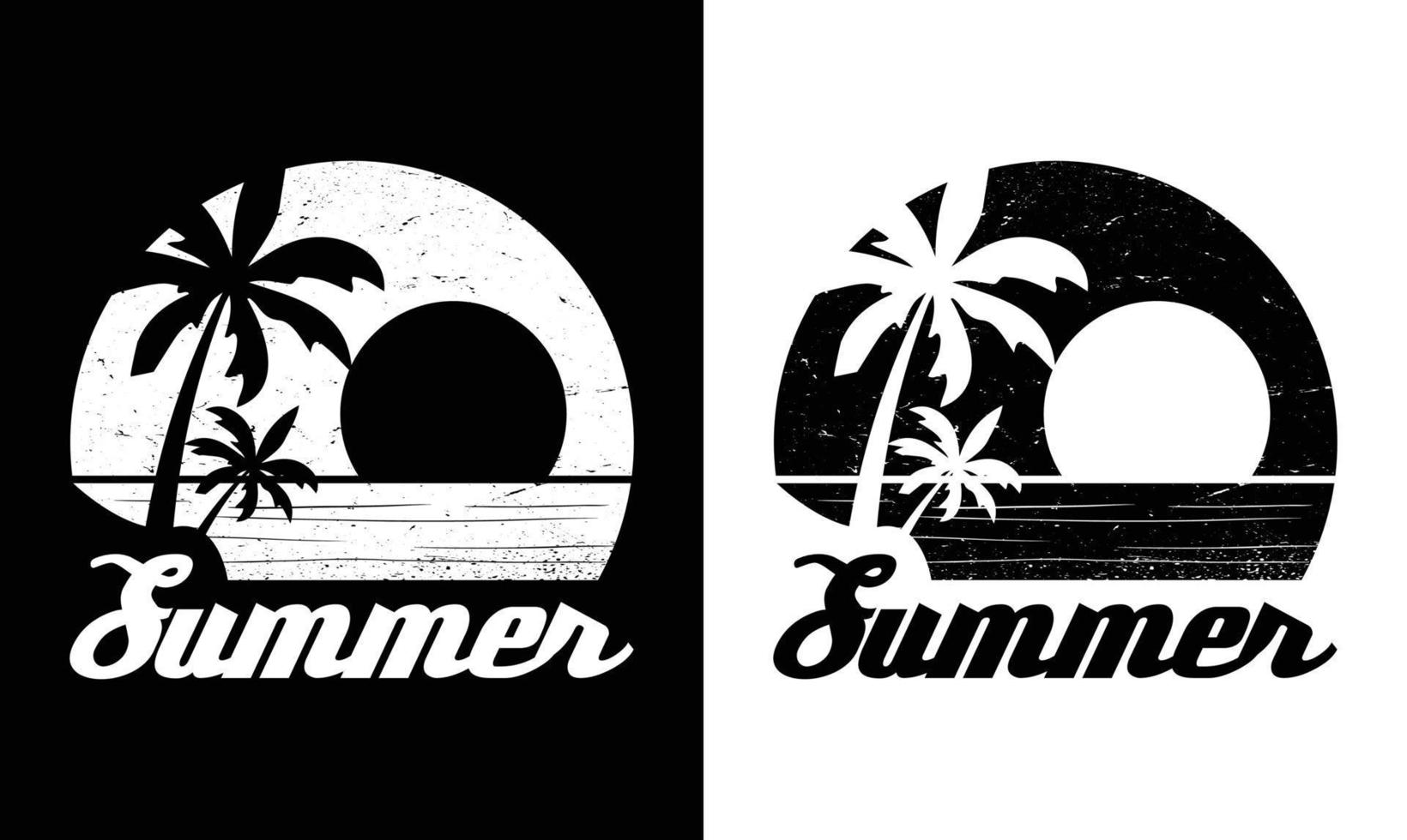 design de camiseta de citação de verão vetor
