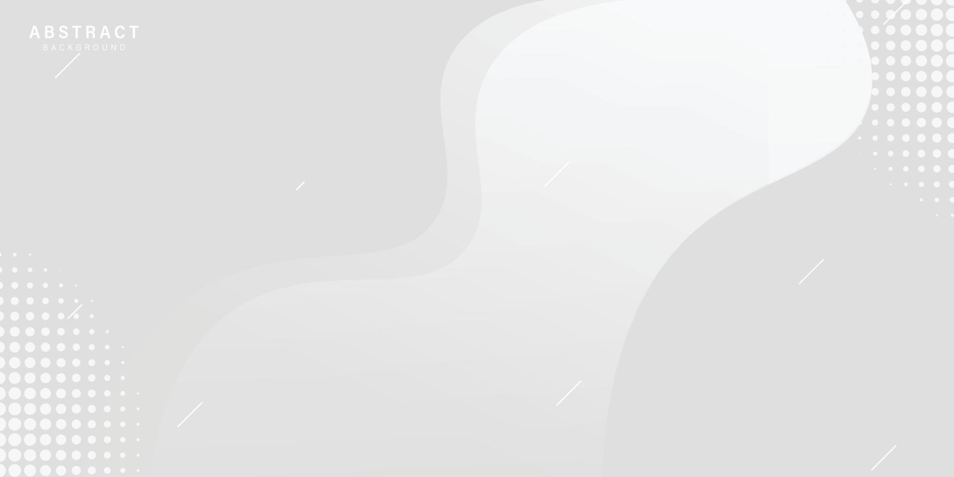 fundo abstrato branco moderno com forma ondulada, uso abstrato de fundo de onda cinza e branca para negócios, corporativo, instituição, cartaz, modelo, festa, festivo, seminário, vetor, ilustração vetor