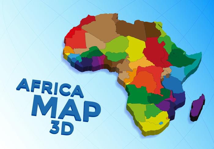 Vetor do mapa da África grátis