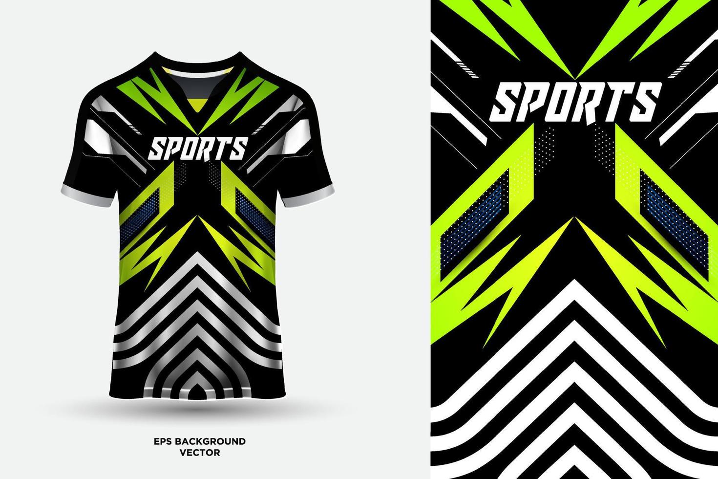 design moderno de camisa de t adequado para esportes, corridas, futebol, jogos e vetor de esportes eletrônicos