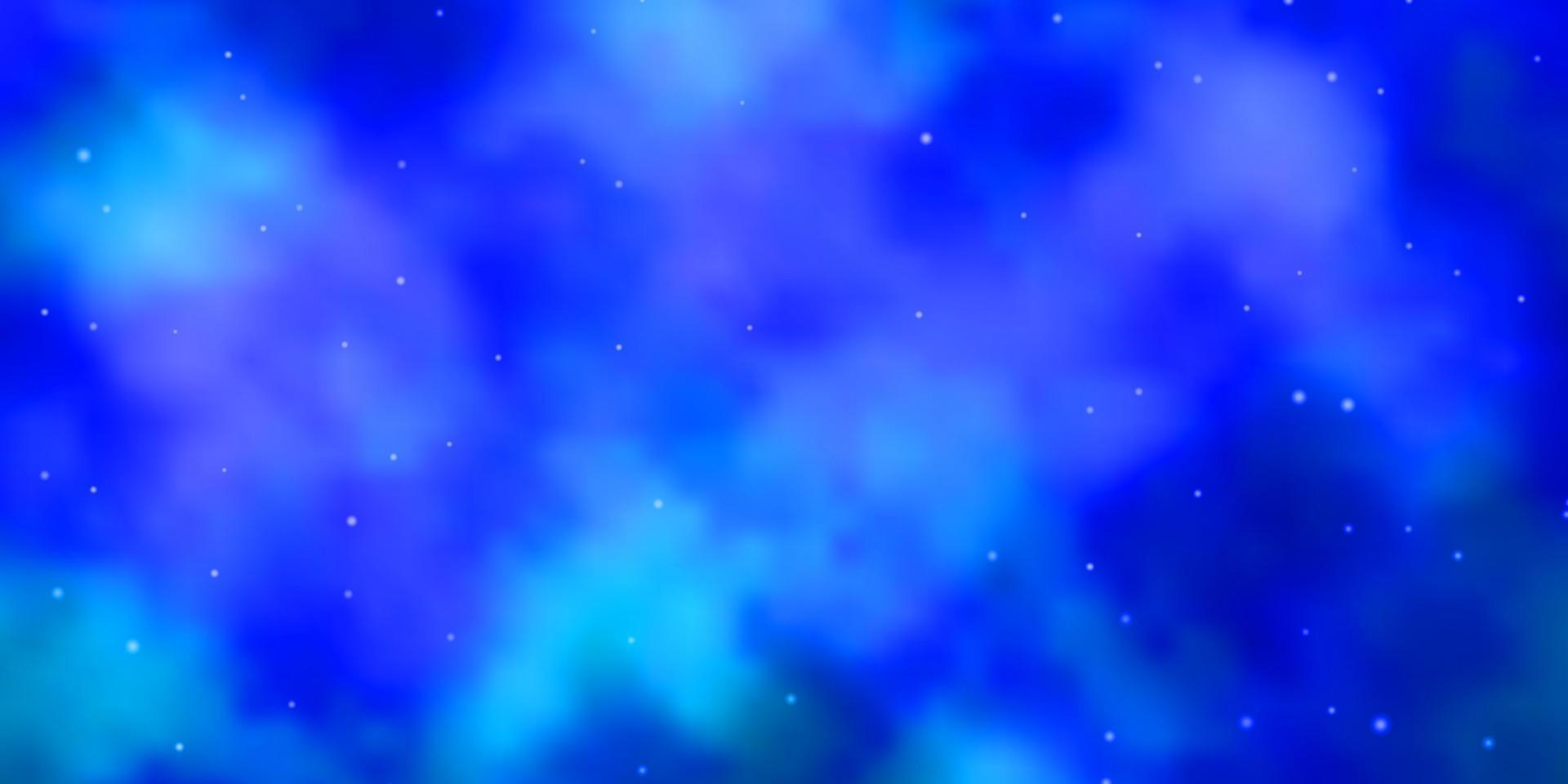 fundo vector azul claro com estrelas pequenas e grandes.