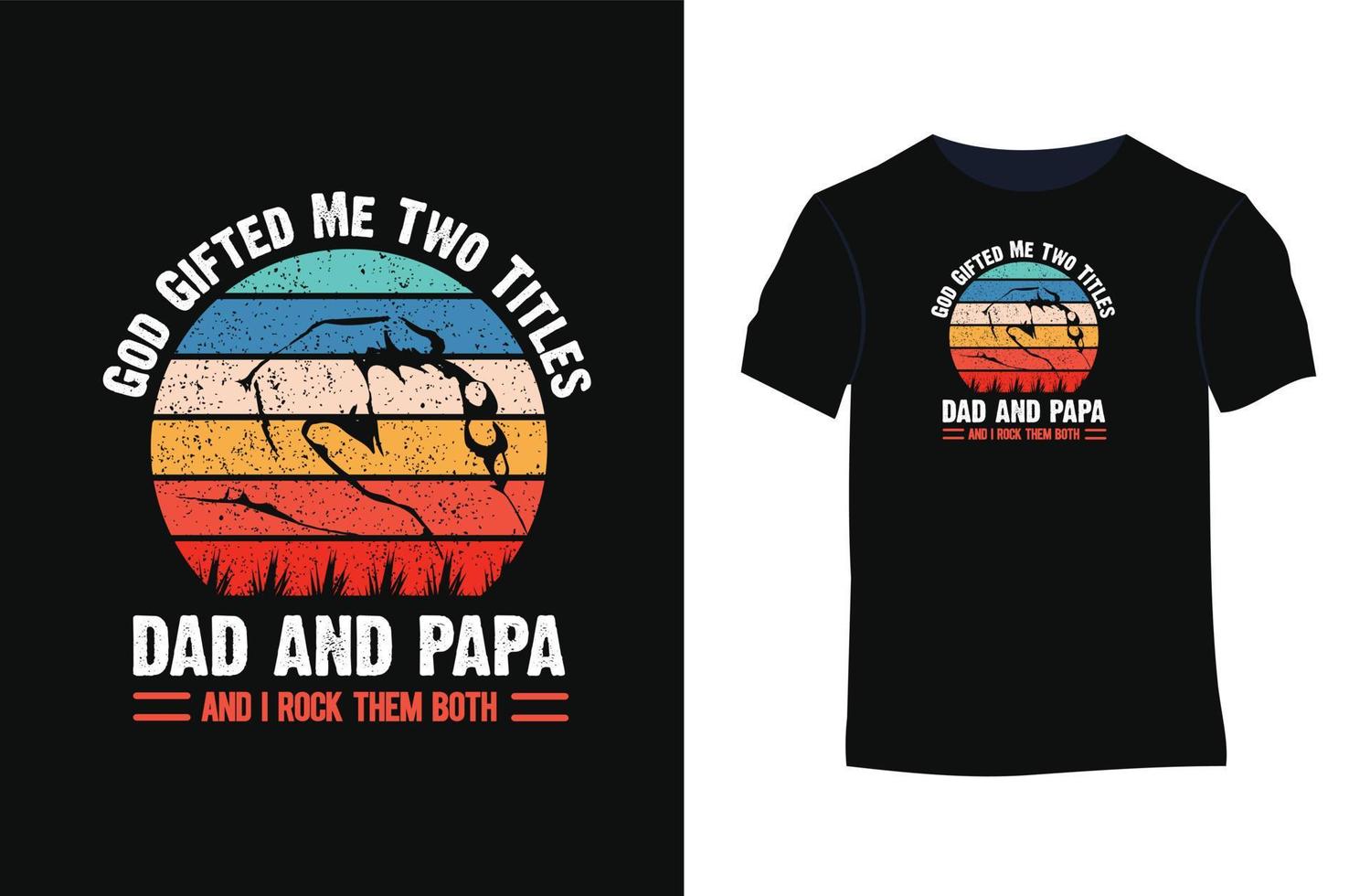 amor de pai cita t-shirt de tipografia vetorial. vetor