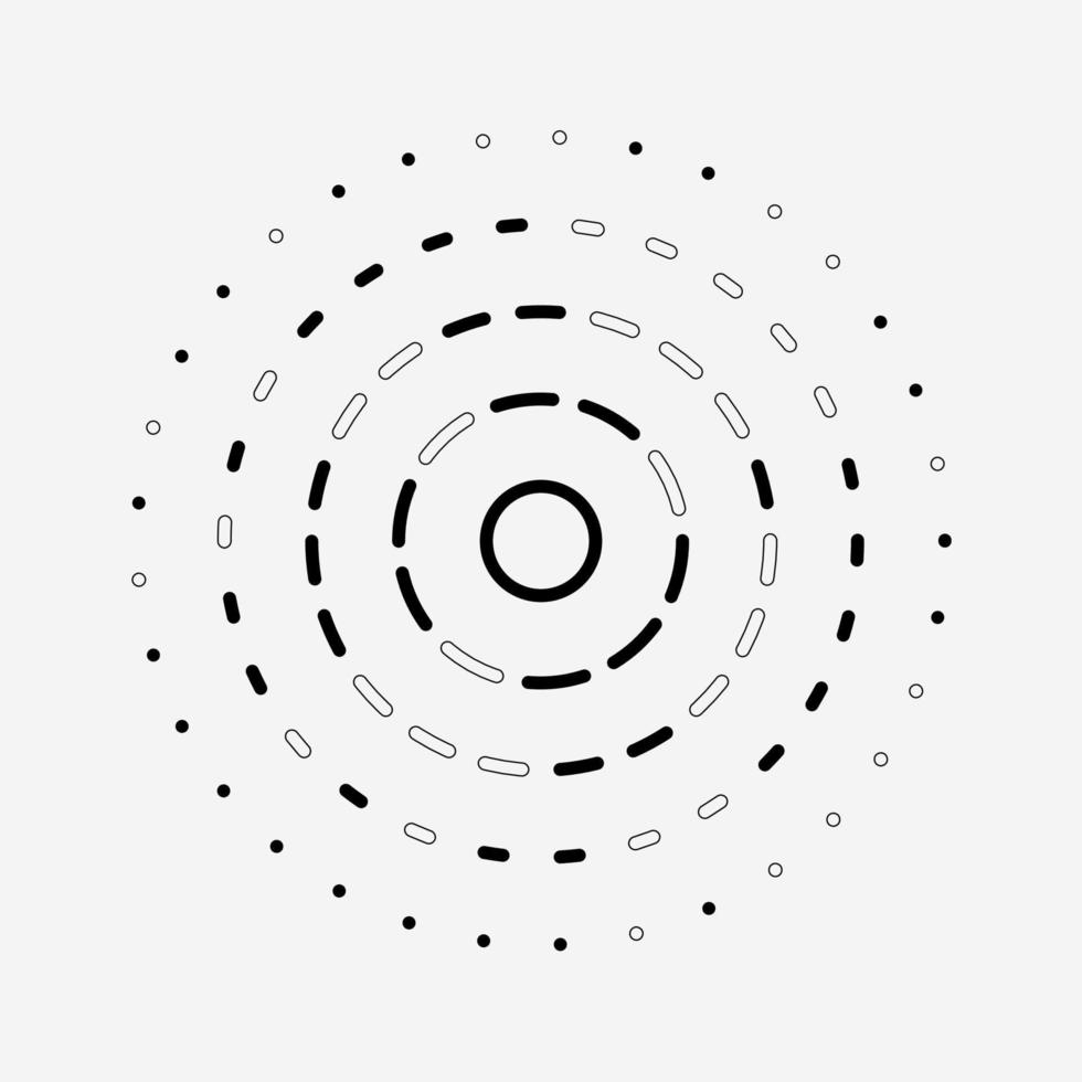 círculo de tecnologia abstrato claro simples no centro de arte de estilo. design simples para plano de fundo do modelo. vetor