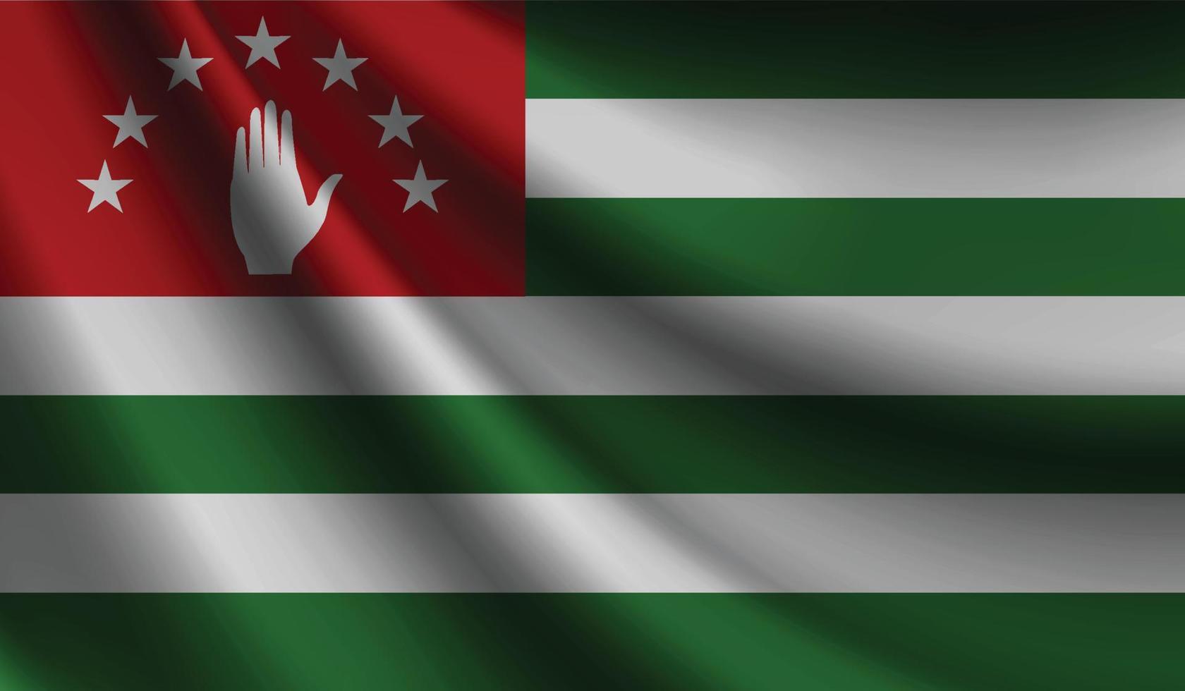 bandeira abkhazia acenando fundo para design patriótico e nacional vetor