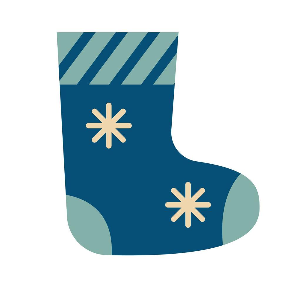 botas de feltro de natal. ilustração vetorial vetor