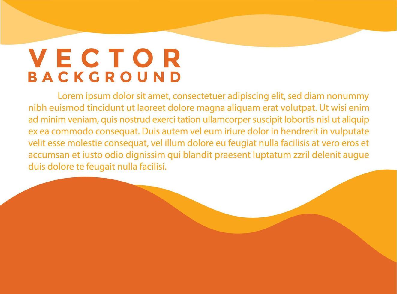 gráfico de efeito de iluminação de ilustração vetorial de fundo laranja para infográfico de design de placa de texto e mensagem. vetor