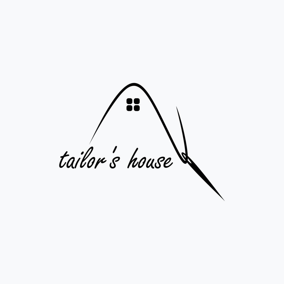 design de logotipo abstrato taylor house vetor