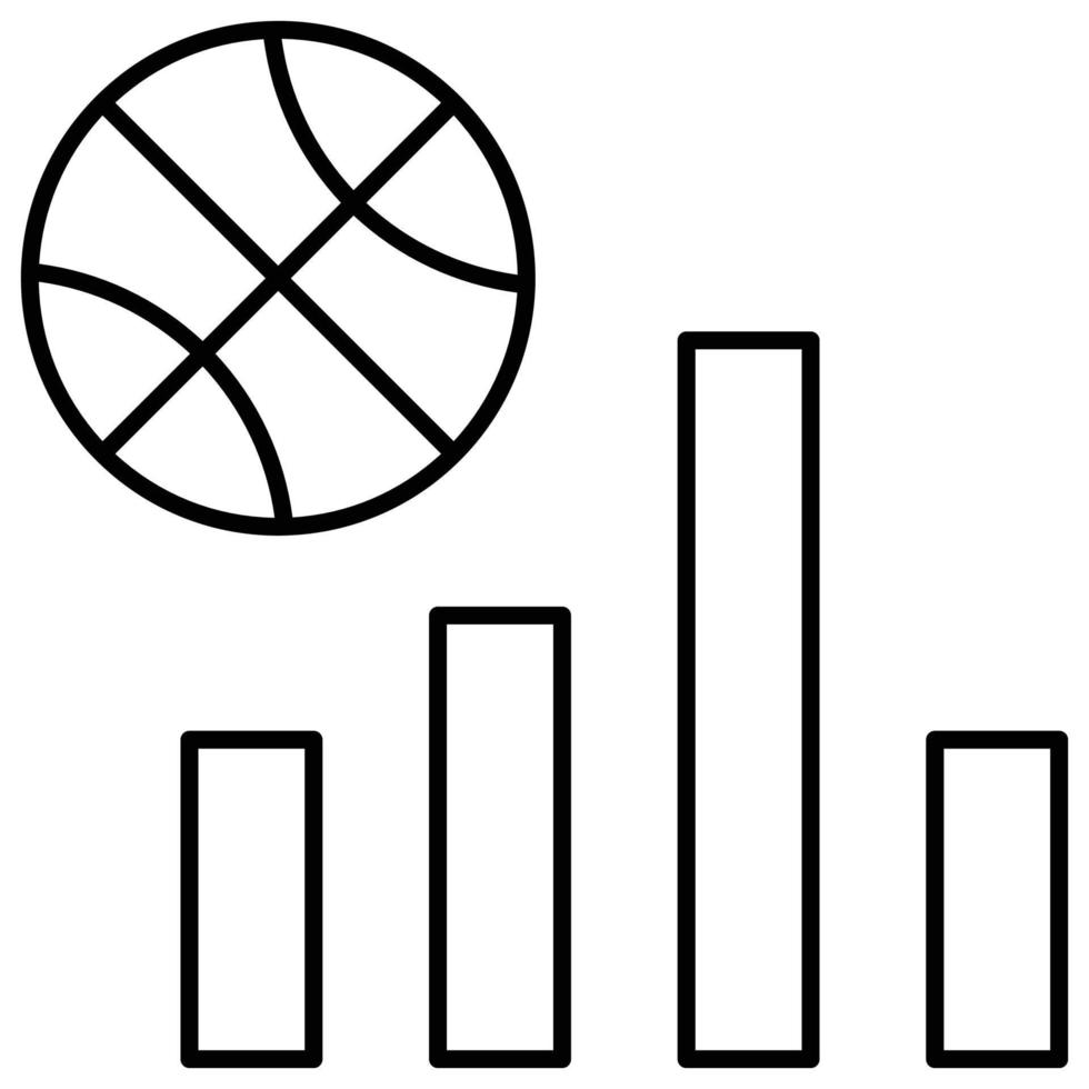 gráficos de ícones, tema de basquete vetor