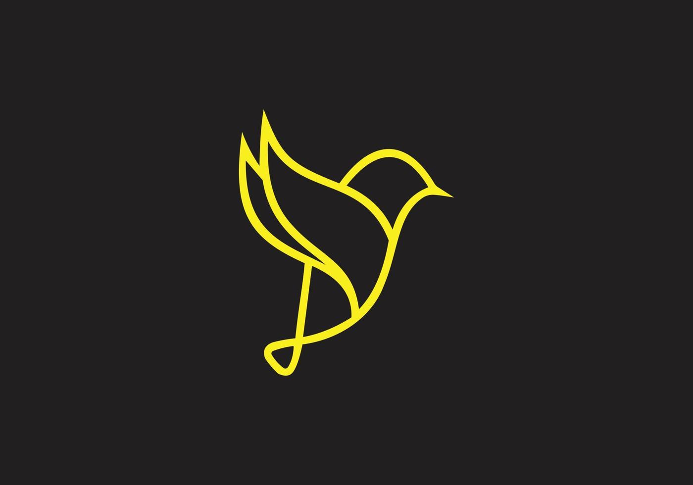 este é o design do logotipo dos pássaros voadores para o seu negócio vetor
