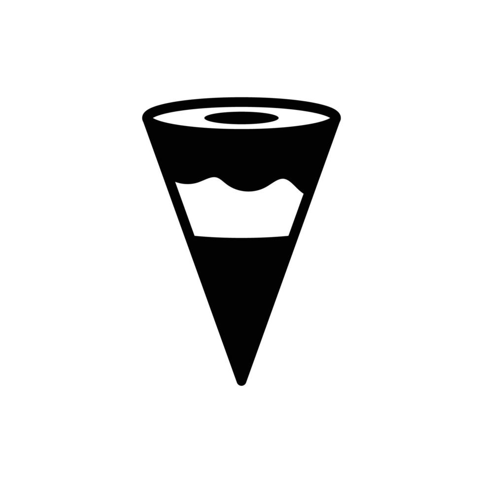 modelo de design de vetor de ícone de sorvete
