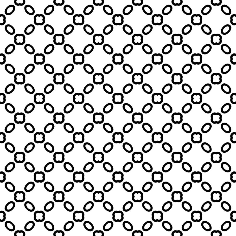 textura padrão sem costura preto e branco. design gráfico ornamental em tons de cinza. ornamentos em mosaico. vetor