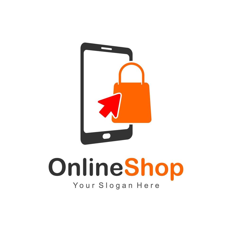 logotipo de compras on-line vetor