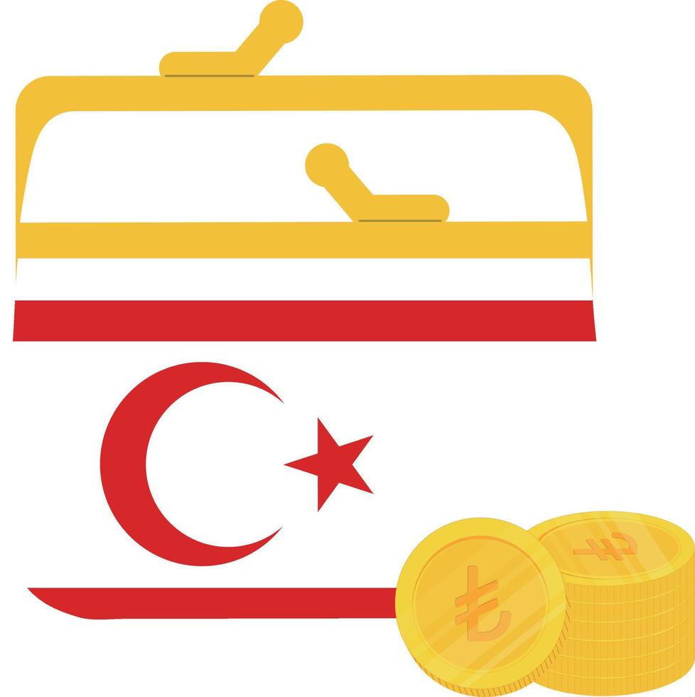 bandeira do norte de Chipre vetor