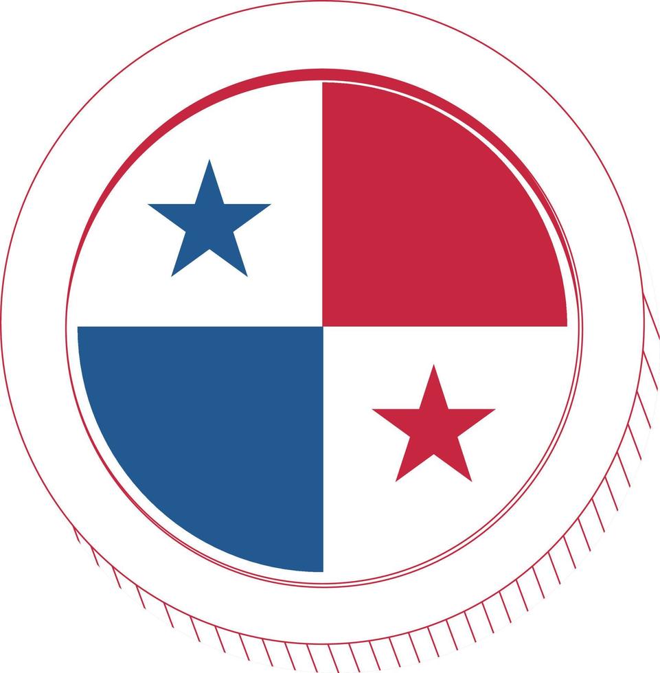 bandeira do panamá desenhada à mão, balboa panamenha desenhada à mão vetor