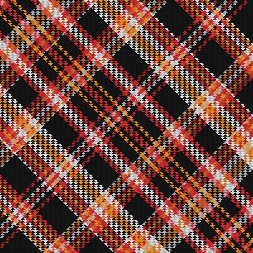 padrão de cor de halloween tartan ou xadrez. vetor