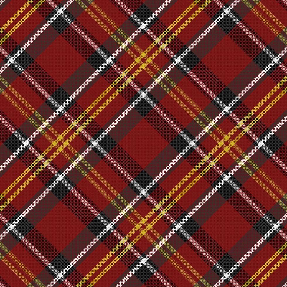 padrão de cor de halloween tartan ou xadrez. vetor