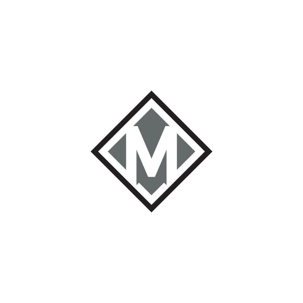 letra m logotipo ou ícone do design vetor