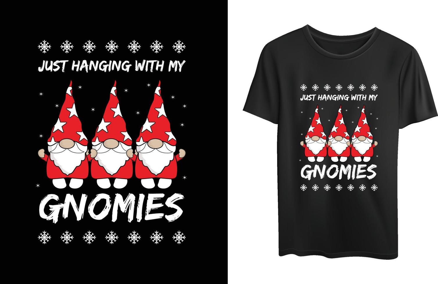 design de camiseta de natal vetor