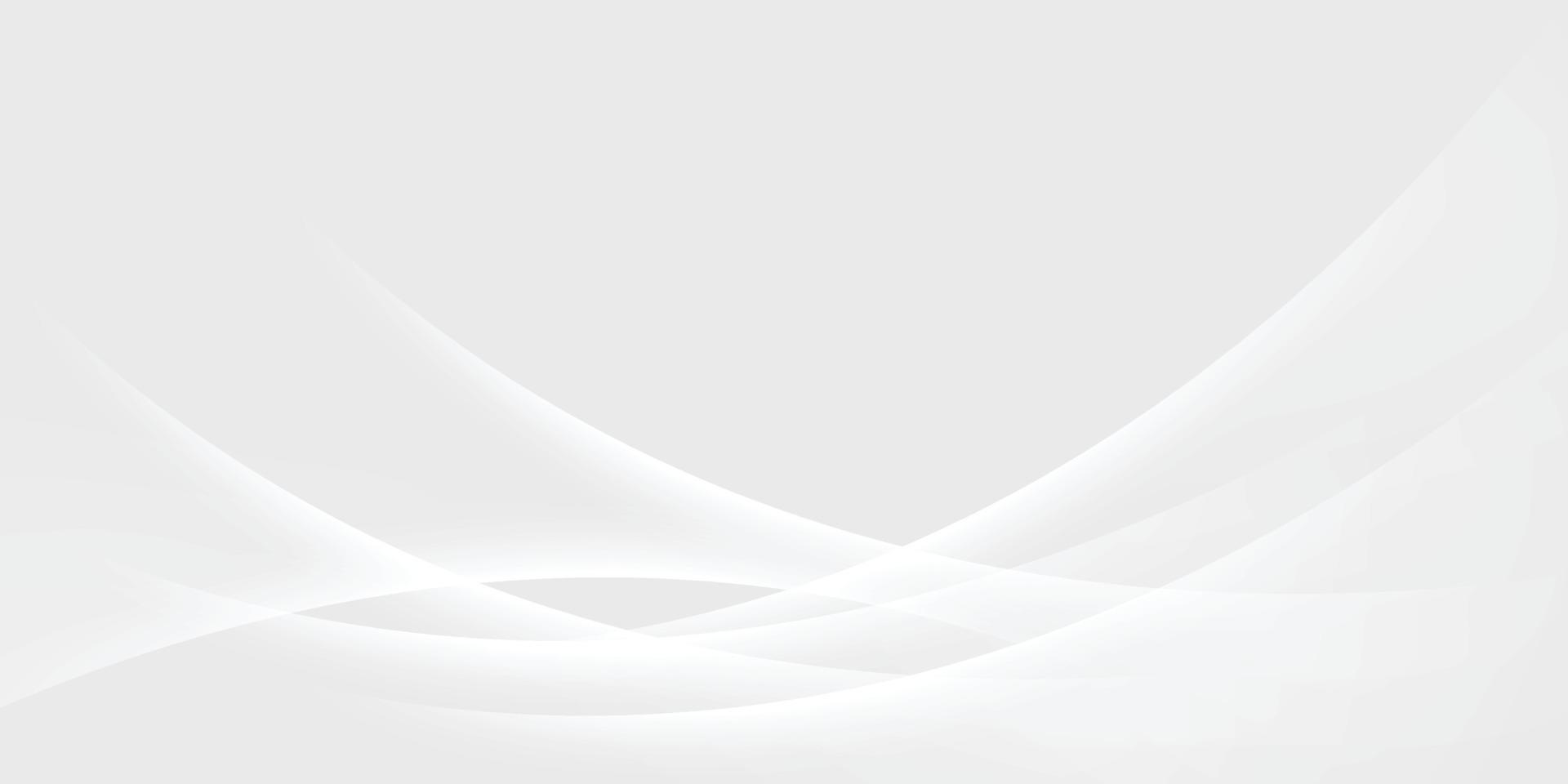 fundo abstrato branco moderno para design de apresentação, fundo abstrato onda cinza e branca, uso para cartaz, modelo, fundo liso onda cinza e branco, onda, ilustração, vetor