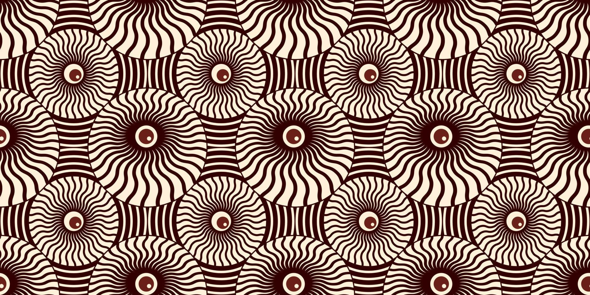 olhos geométricos abstratos em design de padrão sem emenda de sol. ilustração vetorial. eps10 vetor