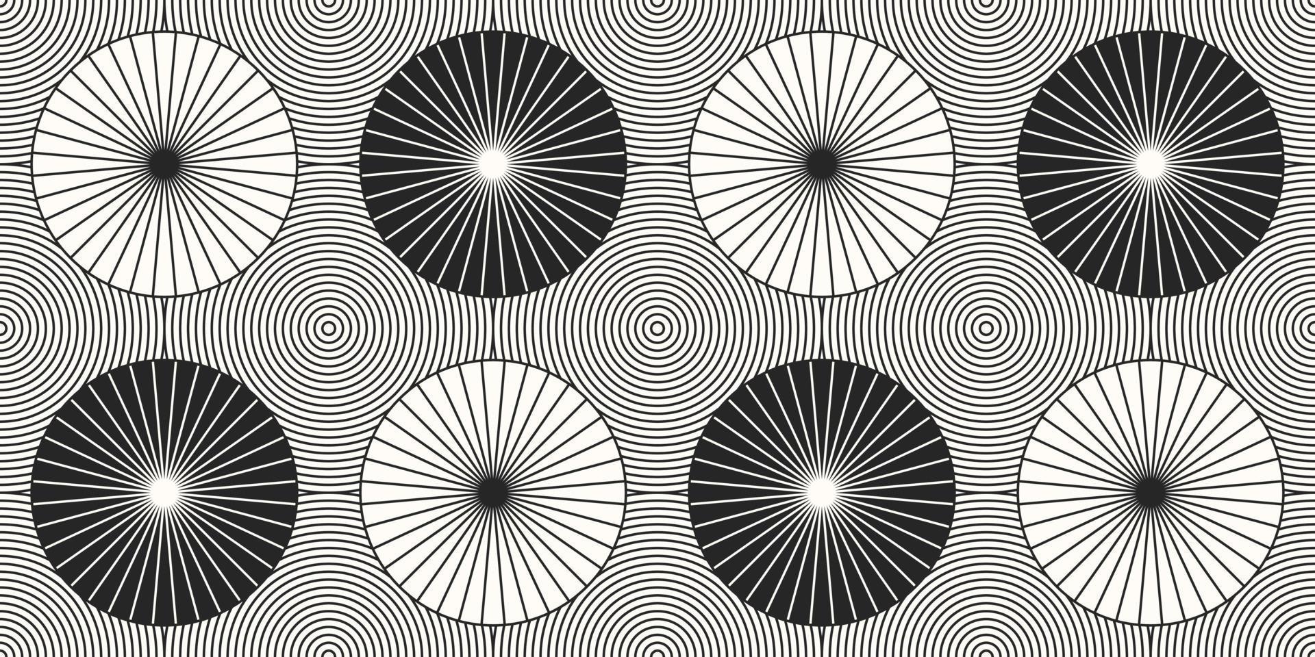 design de círculo abstrato geométrico padrão sem emenda. ilustração vetorial. eps10 vetor
