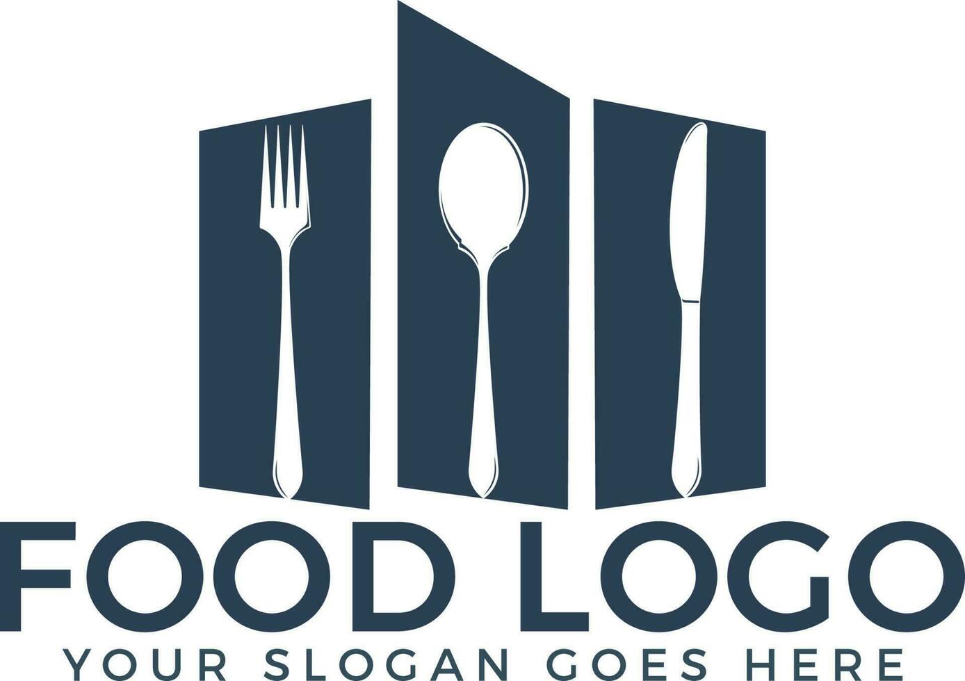 design de vetor de logotipo de comida.