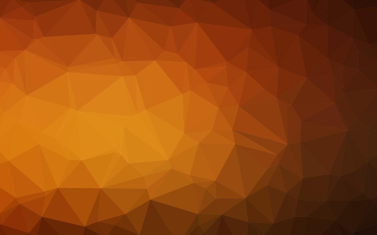 capa de mosaico de triângulo de vetor laranja escuro.