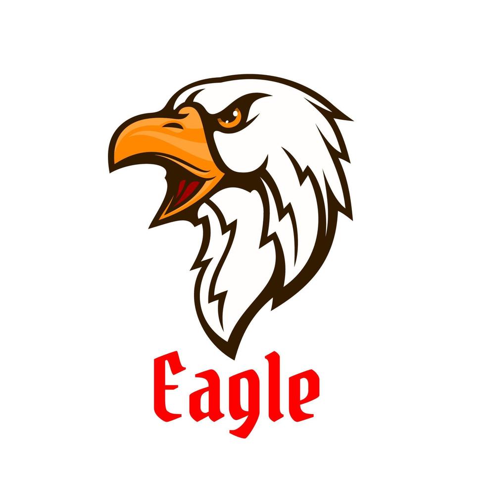 emblema de vetor de águia. símbolo gráfico de falcão