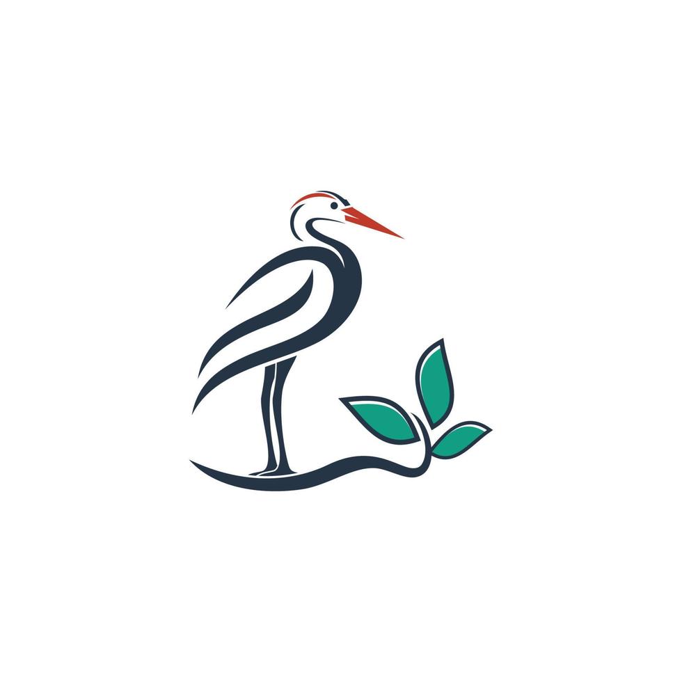 modelo de ilustração vetorial de logotipo de pássaro vetor