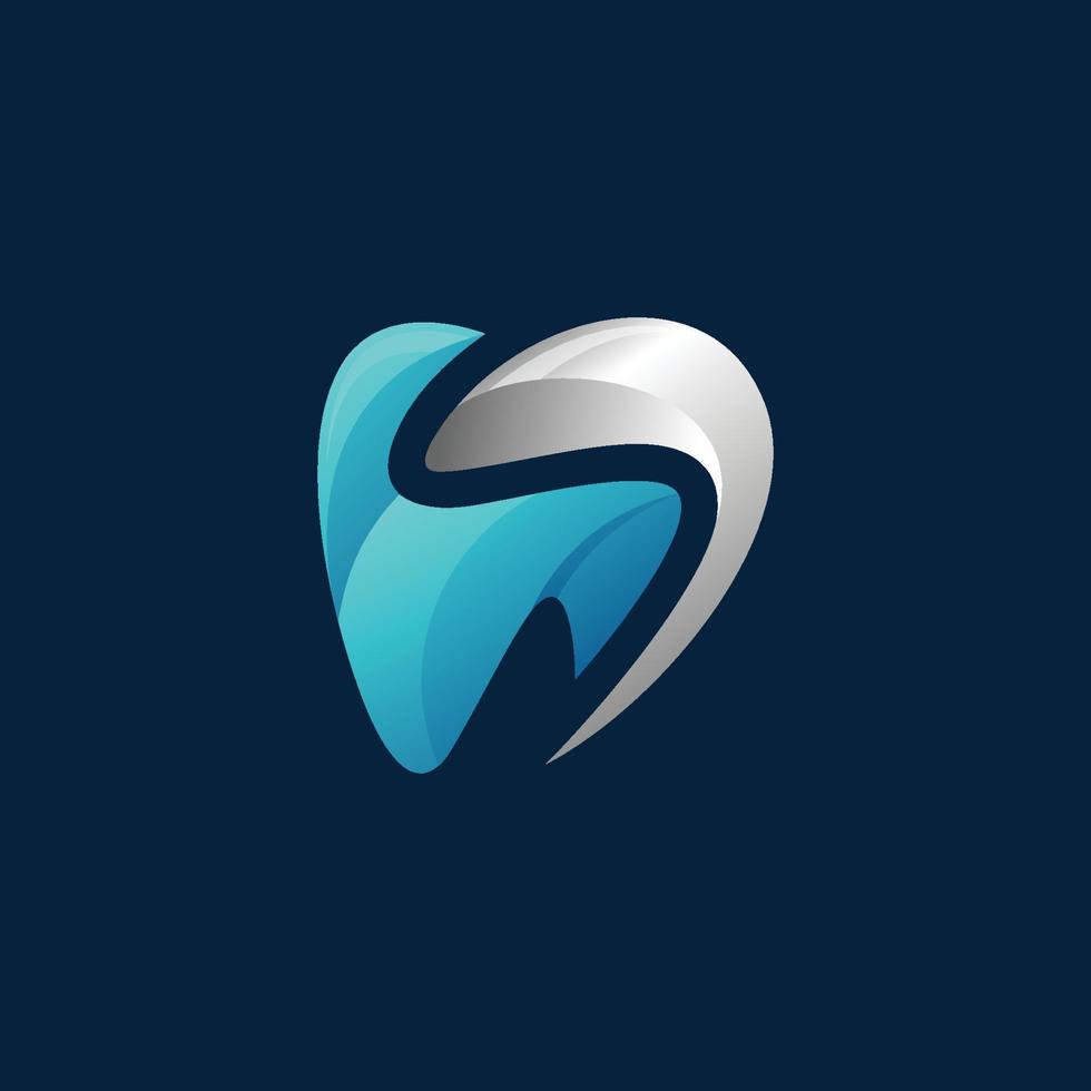 modelo de design de vetor de logotipo dental