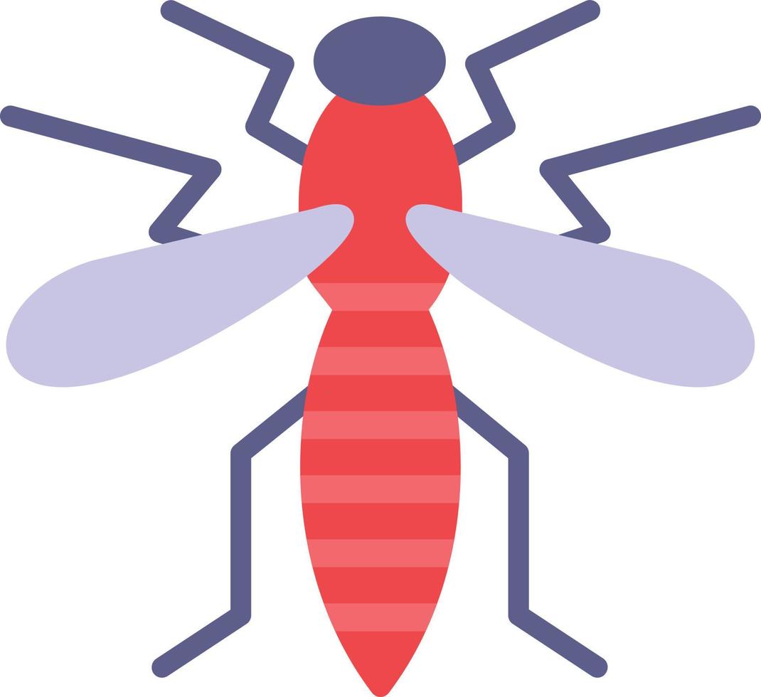 ícone plano de mosquito vetor