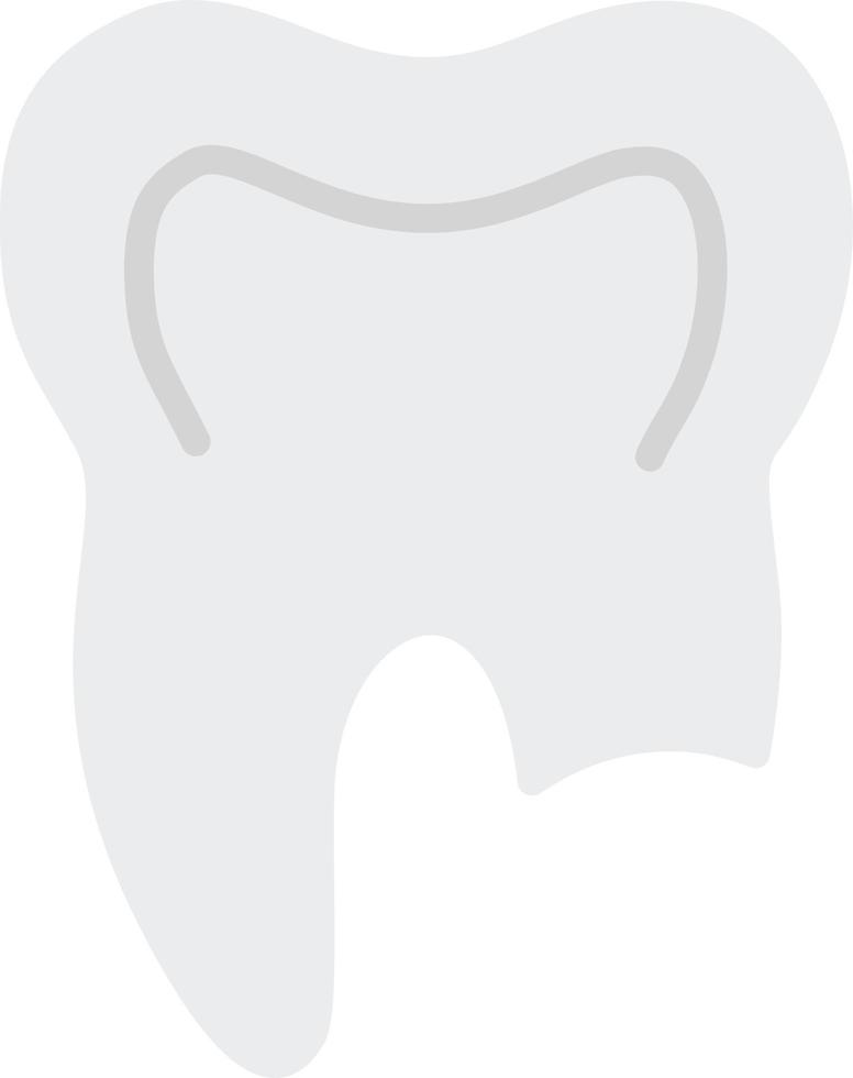 ícone plano de dente quebrado vetor