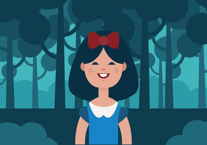 Vector Princesa Branca de Neve