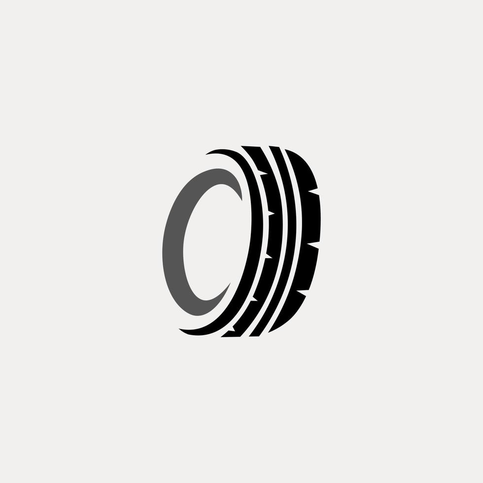 ideias de logotipo simples de pneu automotivo vetor