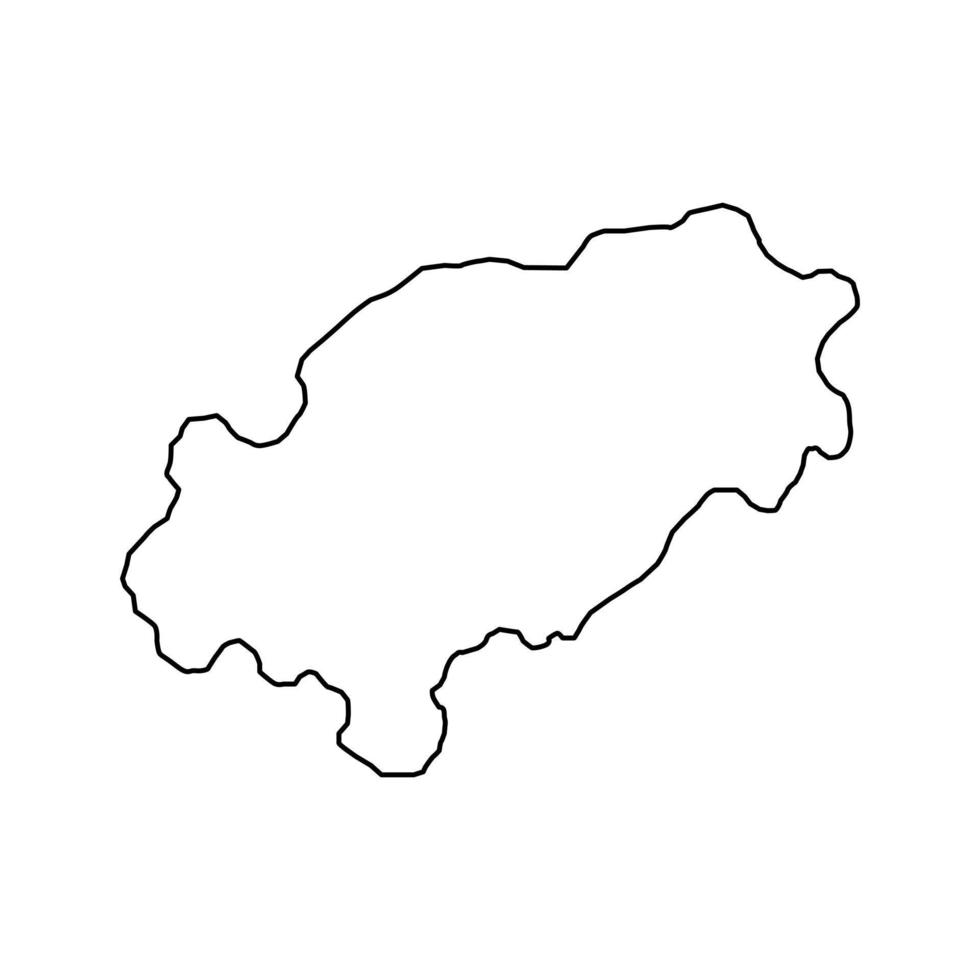 mapa de ibiza, região da espanha. ilustração vetorial. vetor