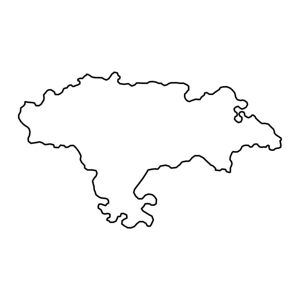 mapa da cantábria, região da espanha. ilustração vetorial. vetor